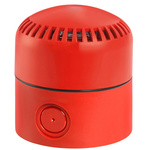 RS PRO Red 64 Tone Electronic Sounder, 12 V ac/dc, 24 V ac/dc, 105dB at 1 Metre, Screw, IP65