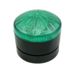 RS PRO Green LED Multiple Effect Beacon, 12 V ac/dc, 24 V ac/dc, Panel or Surface Mount, IP65
