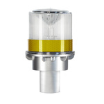 RS PRO Transparent clear LED Flashing Beacon, Safety Cone Mount