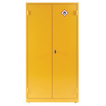 RS PRO Yellow Lockable 2 Door Hazardous Substance Cabinet, 1829mm x 915mm x 457mm