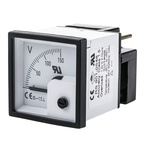 RS PRO Analogue Voltmeter DC 1.5 %, 46 x 46 mm