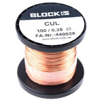 CUL 100/0,35 | Block Single Core 0.35mm diameter Copper Wire, 87m Long
