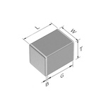 TDK 22μF Multilayer Ceramic Capacitor MLCC, 25V dc V, ±20% , SMD