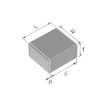 TDK 100nF Multilayer Ceramic Capacitor MLCC, 450V dc V, ±5% , SMD