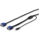 RKCONSUV6 | StarTech.com 1.8m VGA to USB A' VGA Black KVM Cable