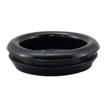 RS PRO Black PVC 26mm Cable Grommet for Maximum of 20.8mm Cable Dia.