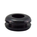 RS PRO Black PVC 10.9mm Cable Grommet for Maximum of 7.8mm Cable Dia.