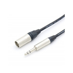 101034000 | Van Damme Male Jack to Male XLR  Cable, Black, 5m