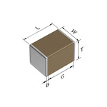 TDK 470nF Multilayer Ceramic Capacitor MLCC, 450V dc V, ±20% , SMD