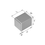 TDK 33nF Multilayer Ceramic Capacitor MLCC, 630V dc V, ±5% , SMD