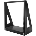 2POSTRACK12 | 12U Server Rack With Steel 2-Post Frame in Black