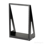 2POSTRACK16 | 16U Server Rack With Steel 2-Post Frame in Black