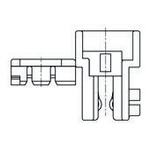 1-966194-3 | TE Connectivity Right Angle Female PCBEdge Connector, Cable Mount Mount, 3 Way, 1 Row, 2.5mm Pitch