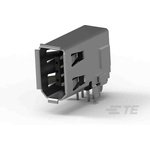 5787956-1 | TE Connectivity, IEEE 1394 6 Way Right Angle Through Hole Firewire Connector, Socket