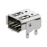 53984-0681 | Molex 6 Way Right Angle Through Hole Firewire Connector, Socket