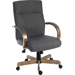 RS PRO Fabric Executive Chair 115kg Weight Capacity Grey