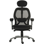 RS PRO Fabric Executive Chair 150kg Weight Capacity Black