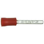 RS PRO Insulated Crimp Blade Terminal 17.6mm Blade Length, 0.5mm² to 1.5mm², 22AWG to 16AWG, Red