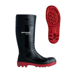 Acifort A252931.44 | Dunlop Acifort Black Steel Toe Capped Mens Safety Boots, UK 10, EU 44