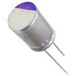 Panasonic 270μF Through Hole Polymer Capacitor, 16V dc