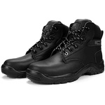 RS PRO Black Fibreglass Toe Capped Mens Ankle Safety Boots, UK 7, EU 41