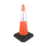 RS PRO Weighted Orange 100 cm Polyethylene Traffic Cone