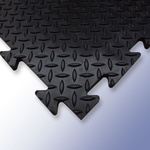Black Anti-slip Tile PVC Anti-Slip Tile 470mm (Length) 470mm (Width) 14mm (Thickness)