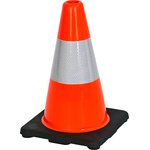 RS PRO Weighted Orange 300 mm PVC Traffic Cone
