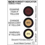 3HIC125-CF | SCS Safety Labels, Humidity Indicator-Text 75 mm x 50mm
