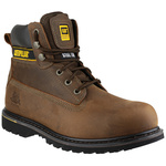HOLTON SB BROWN 9 | CAT Holton Brown Steel Toe Capped Mens Safety Boots, UK 9, EU 43