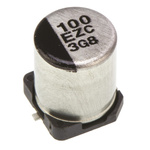 Panasonic 100μF Surface Mount Polymer Capacitor, 25V dc