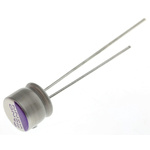 Panasonic 22μF Through Hole Polymer Capacitor, 20V dc