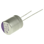 Panasonic 470μF Through Hole Polymer Capacitor, 16V dc