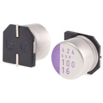 Panasonic 100μF Surface Mount Polymer Capacitor, 16V dc