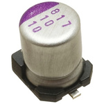 Panasonic 270μF Surface Mount Polymer Capacitor, 10V dc