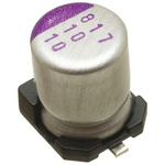 Panasonic 330μF Surface Mount Polymer Capacitor, 10V dc