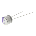 Panasonic 47μF Through Hole Polymer Capacitor, 20V dc