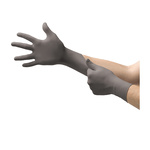 93-250 065 | Ansell TouchNTuff Grey Nitrile Disposable Gloves size 6.5, Small x 100 Powder-Free