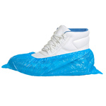 RS PRO Blue Anti-Slip Disposable Shoe Cover, One Size, For Use In Food, Hygiene, Industrial, Pharmaceuticals