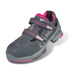 8560835 | Uvex 1-8560 Womens Grey/Pink  Toe Capped Safety Shoes, EU 35