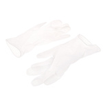RS PRO White Polymer Disposable Gloves size 8, Medium x 100 Powder-Free