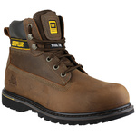 HOLTON SB BROWN 10 | CAT Holton Brown Steel Toe Capped Mens Safety Boots, UK 10, EU 44