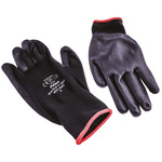 403-MAT | BM Polyco Matrix Black Polyurethane Coated Nylon Work Gloves, Size 9, Large, 10 Gloves
