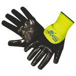 HEX7082/M | HexArmor Black Nitrile Coated SuperFabric® Work Gloves, Size 8, Medium, 2 Gloves