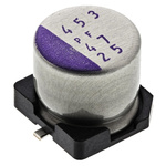 Panasonic 47μF Surface Mount Polymer Capacitor, 25V dc