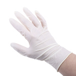 69-318/075 | Ansell TouchNTuff Natural Latex Disposable Gloves size 7.5, Medium x 100 Powder-Free