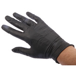 93-250/075 | Ansell TouchNTuff Black Nitrile Disposable Gloves size 7.5, Medium x 100 Powder-Free