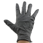 93-250/085 | Ansell TouchNTuff Black Nitrile Disposable Gloves size 8.5, Large x 100 Powder-Free