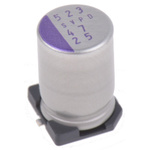 Panasonic 47μF Surface Mount Polymer Capacitor, 25V dc