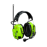 MT73H7A4D10EU | 3M PELTOR LiteCom PRO III Wireless Electronic Ear Defenders with Headband, 30dB, Lime, Noise Cancelling Microphone